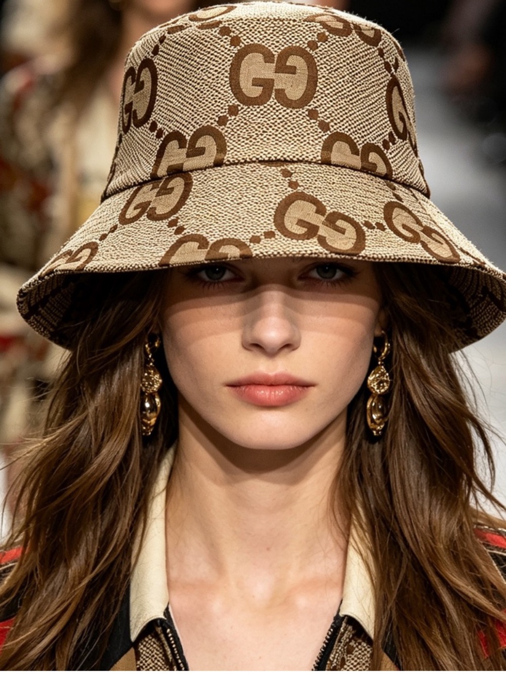 Double G Designer Big G Bucket Hat